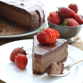 Death By Chocolate Cheesecake - low carb, grain-free recipe