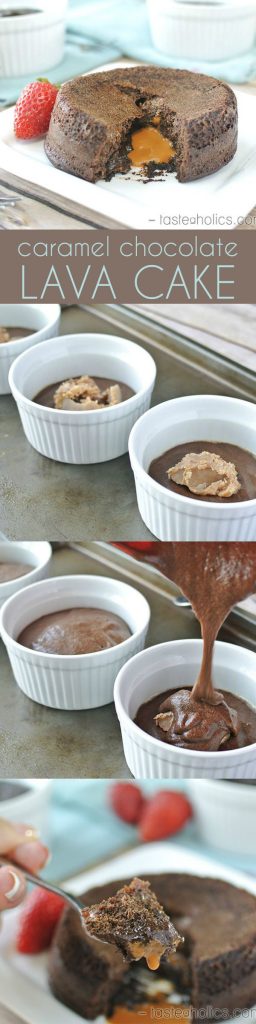 Flourless Caramel Chocolate Lava Cake - All Day I Dream About Food