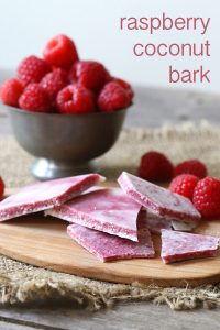 Low Carb Raspberry Coconut Bark - a delicious keto fat bomb recipe!