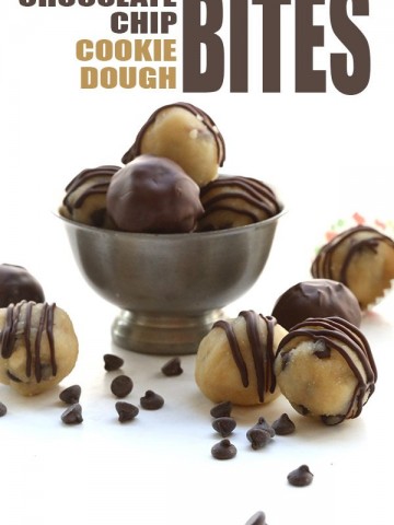 Low Carb No Bake Chocolate Chip Cookie Dough Bites