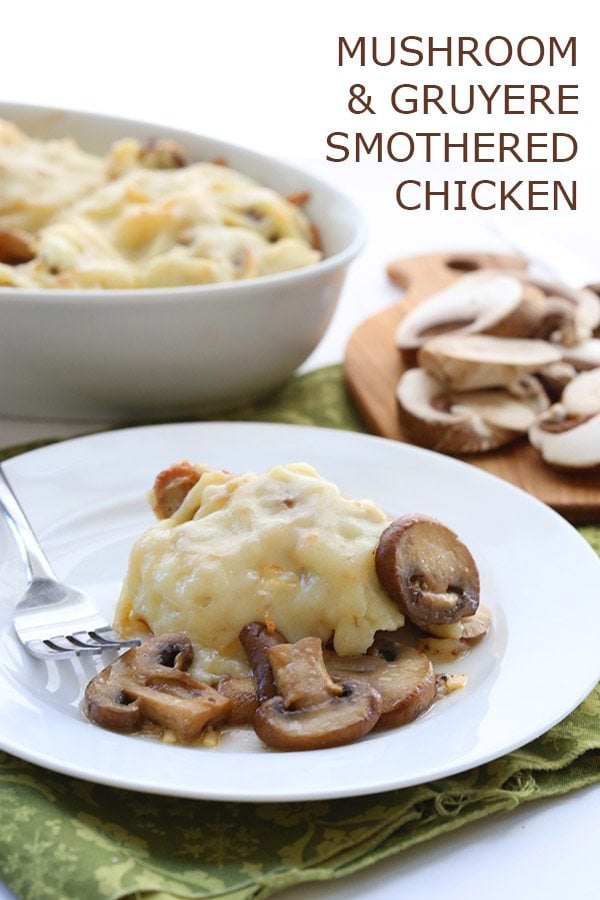 Low Carb Mushroom Cheese Smothered Chicken Recipe