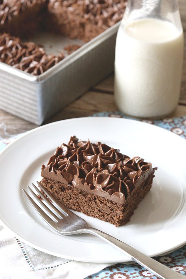 Deliciously moist chocolate snack cake that's actually good for you! THM S and low carb. 