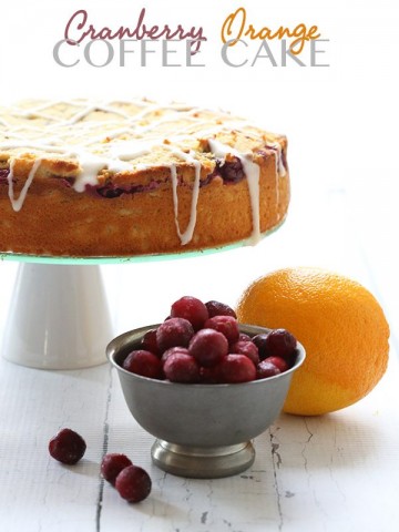 Low Carb Cranberry Orange Coffee Cake Recipe