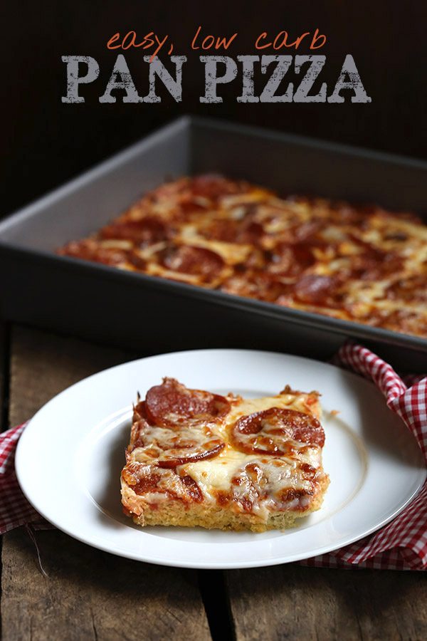 Easy low carb THM Pan Pizza Recipe