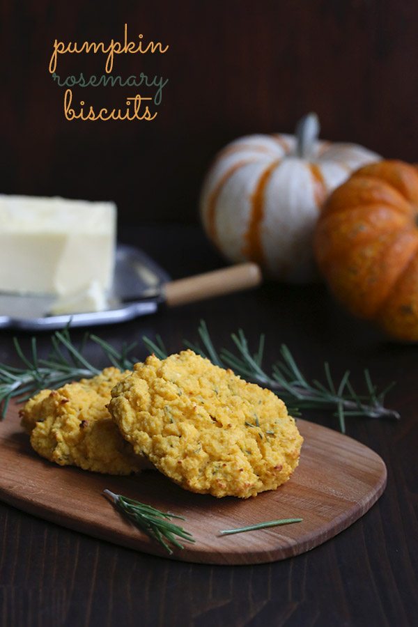 Low carb Pumpkin Rosemary Biscuits