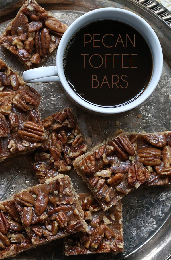 Low Carb Pecan Toffee Bars - grain-free and sugar-free