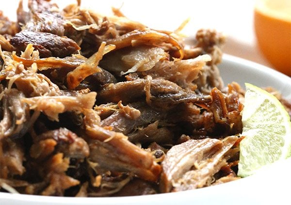 Mmmmm, carnitas. This recipe is low carb, paleo and Whole 30 compliant.