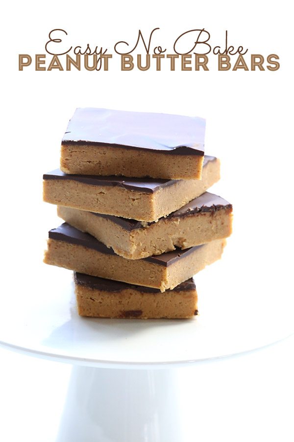 No Bake Low Carb Peanut Butter Bars