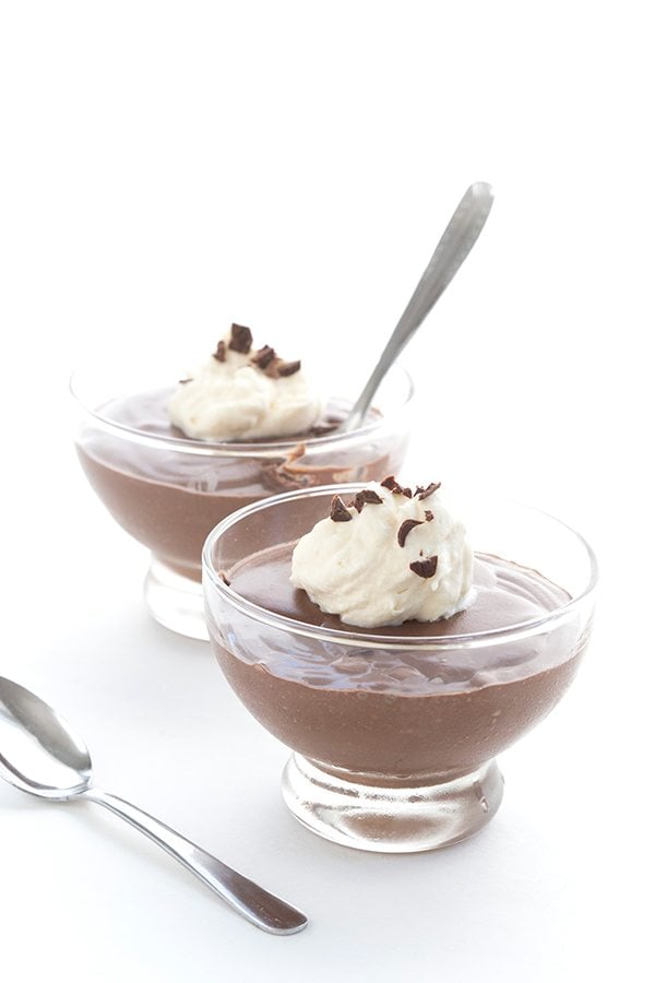 Rich and easy low carb chocolate mousse made in a blender