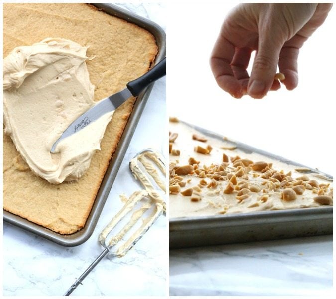Low Carb Peanut Butter Texas Sheet Cake Recipe