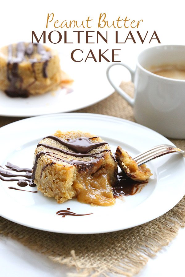 Low carb grain-free Peanut Butter Molten Lava Cakes. The best dessert ever and less than 5 g net carbs!