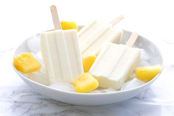 Easy and delicious, these low carb pina colada popsicle can be made dairy-free and vegan. Keto and sugar-free.