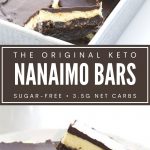 Pinterest collage for keto nanaimo bars