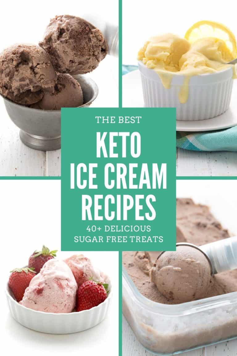 Collage for Keto Ice Cream Recipes