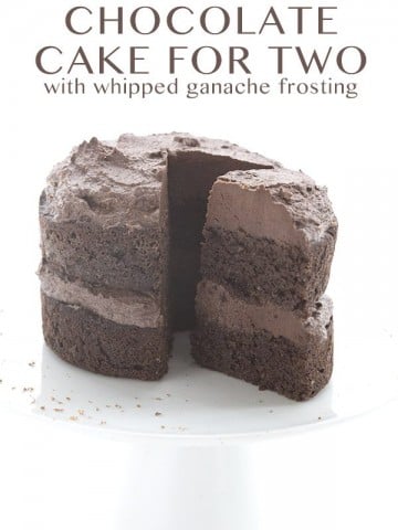 Best Mini Low Carb Chocolate Cake with Whipped Ganache Frosting