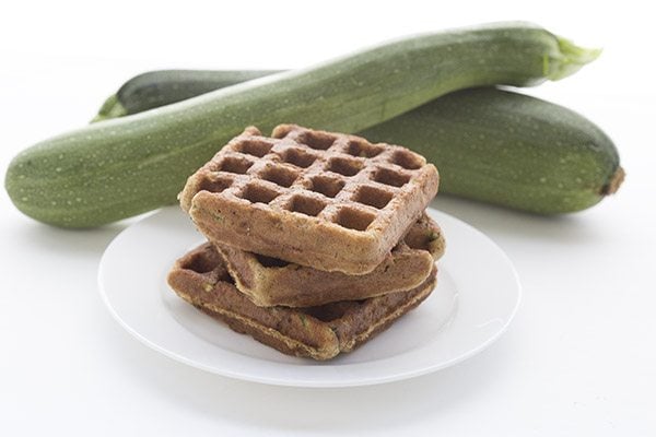 A great healthy way to use up some zucchini! Low carb waffles