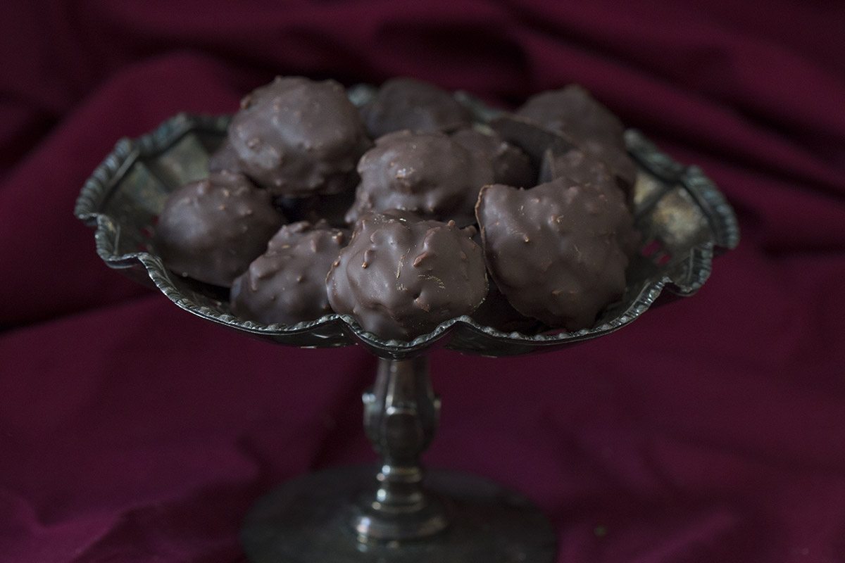 Low Carb German Chocolate Truffles. A delicious holiday treat!