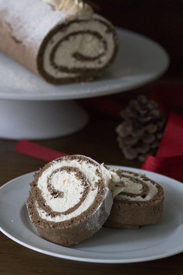 Your low carb holiday dessert plans need to include this grain-free sugar-free gingerbread cake roll!