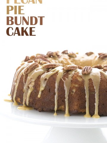 Low Carb Pecan Pie Bundt Cake. Perfect for a healthy Thanksgiving! LCHF Keto Banting THM