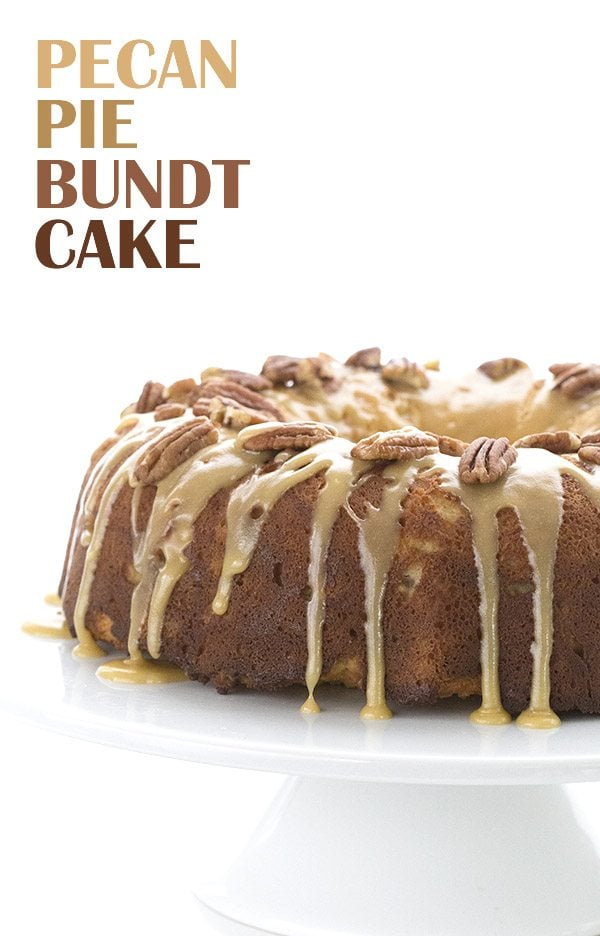 Low Carb Pecan Pie Bundt Cake. Perfect for a healthy Thanksgiving! LCHF Keto Banting THM