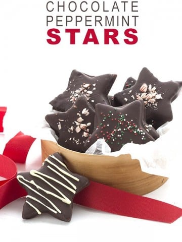 Low Carb Keto Chocolate Peppermint Star Cookies