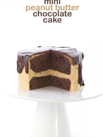 This mini Low Carb Chocolate Peanut Butter Layer Cake is the perfect small batch recipe. Keto THM Banting Atkins Recipe