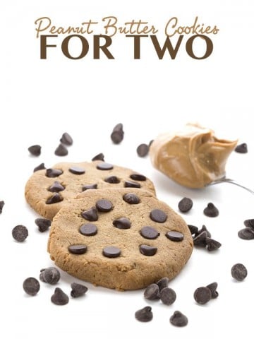 Low Carb Peanut Butter Cookies for Two. Grain-free Keto THM Banting LCHF recipe.