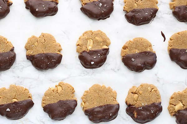 Low Carb Salted Chocolate Peanut Butter cookies