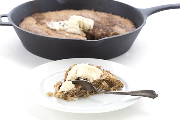 Low Carb Grain-Free Skillet Snickerdoodle.