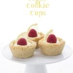 Pretty and delicious. Sweet little low carb grain free cookie cups filled with sugar-free lemon pastry cream.