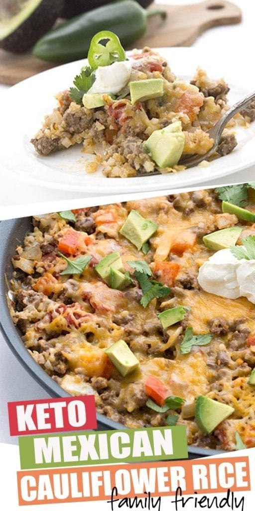 Low Carb Mexican Cauliflower Rice - All Day I Dream About Food