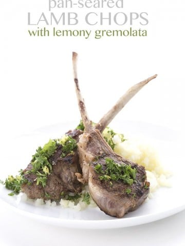 Easy pan-seared lamb chops are perfect with the bright flavour of gremolata. LCHF Keto Banting Recipe