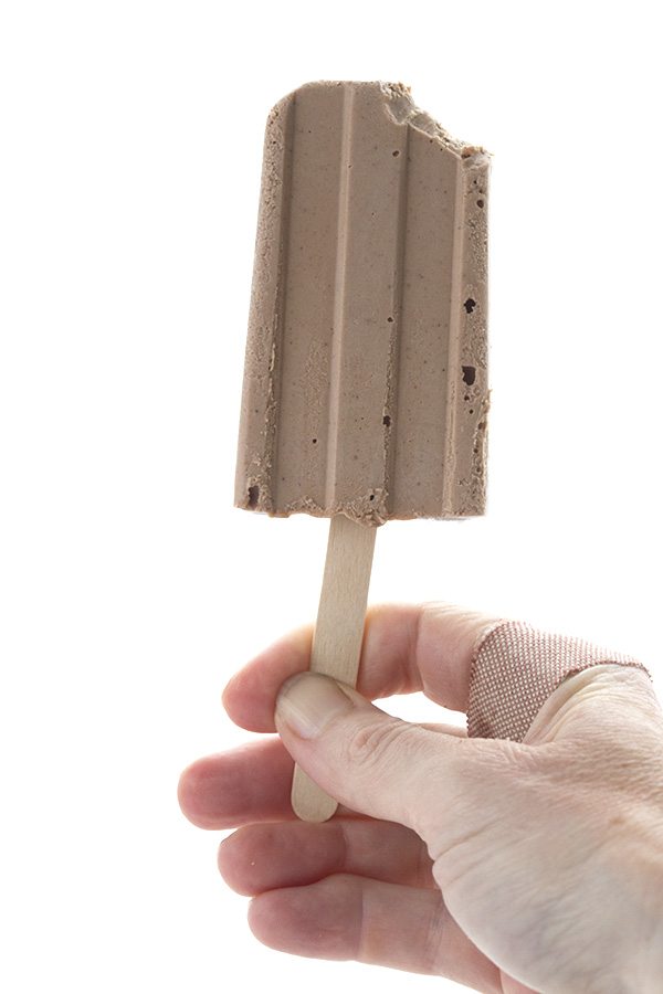 Use your own sugar-free homemade Nutella to make delicious keto popsicles!