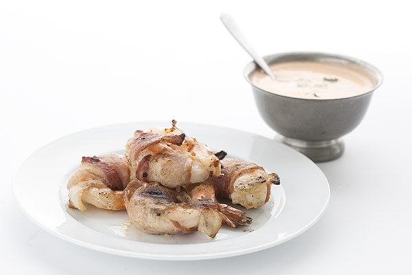 Keto meal idea: Bacon Wrapped Grilled Shrimp