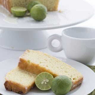 Easy low carb pound cake with key limes.