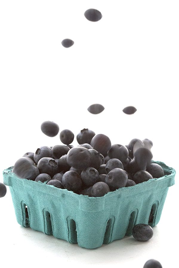 Ripe juicy blueberries for keto blueberry scones