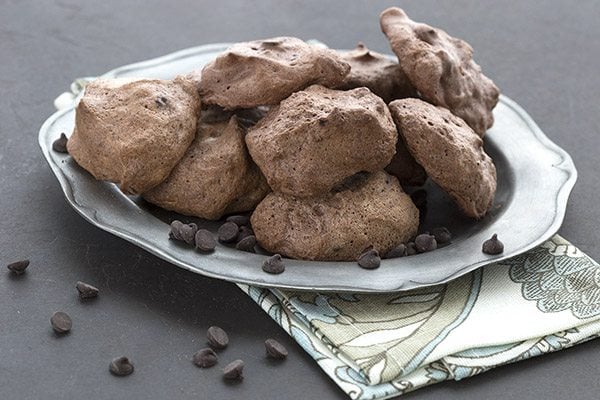 Keto Double Chocolate Meringue Cookies 
