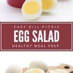 Pinterest collage for Dill Pickle Egg Salad