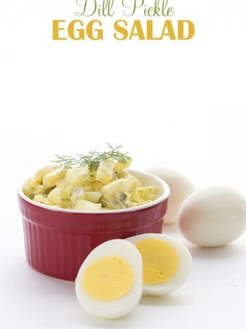 Easy low carb Dill Pickle Egg Salad