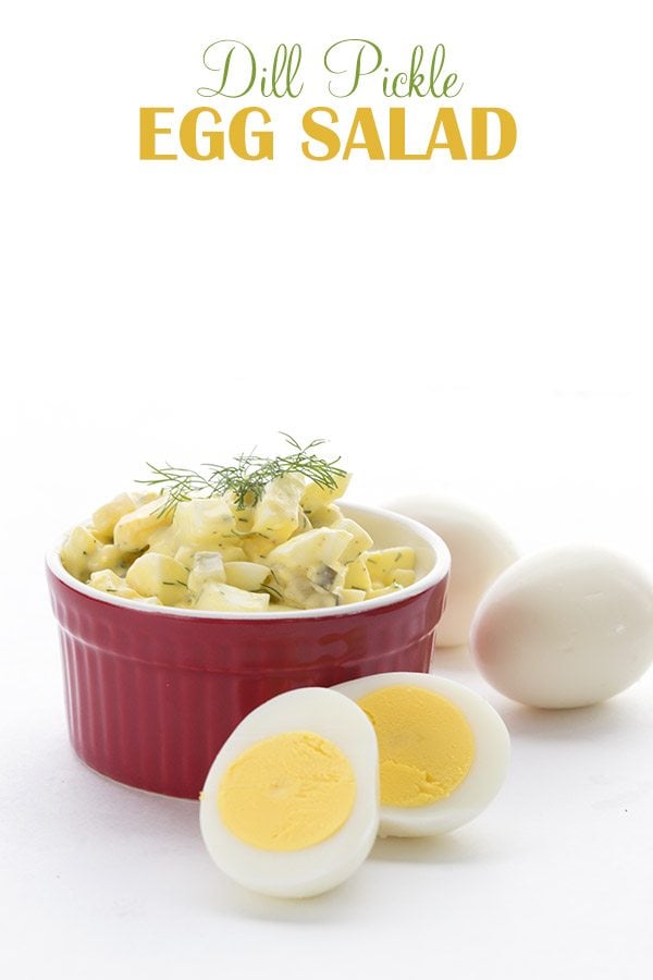 Easy low carb Dill Pickle Egg Salad