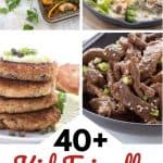 Pinterest collage for keto family friendly meals