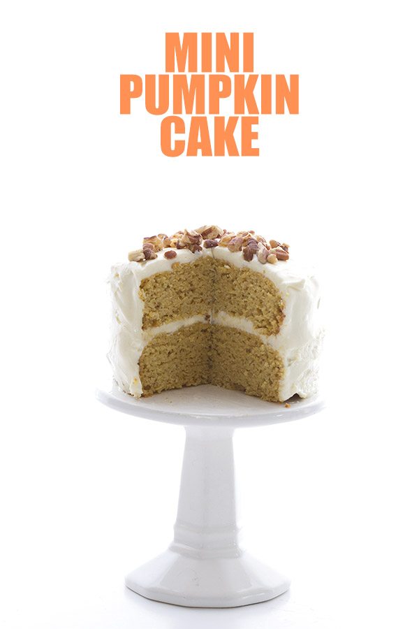 Low Carb Pumpkin Cake with Cream Cheese Frosting