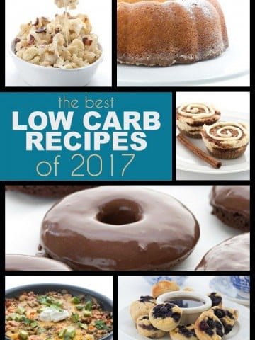 The Best Low Carb Recipes of 2017 #keto #lowcarb #sugarfree #ketodiet #lowcarbdiet #ketorecipes