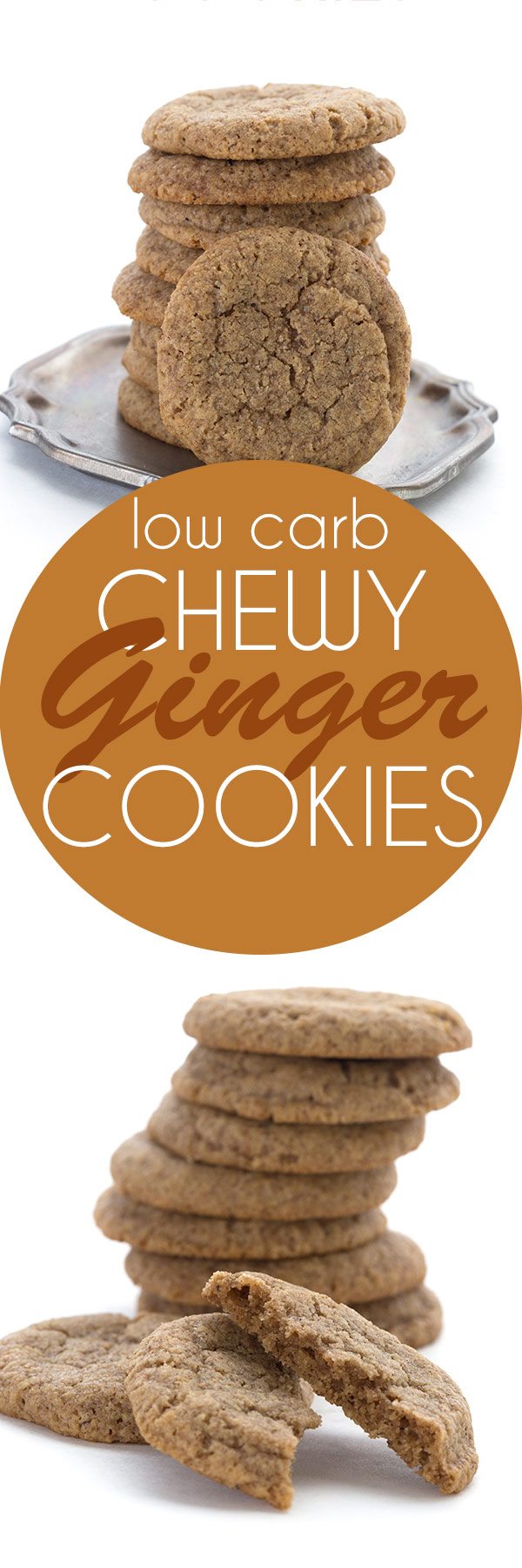 Low Carb Chewy Ginger Cookies | All Day I Dream About Food