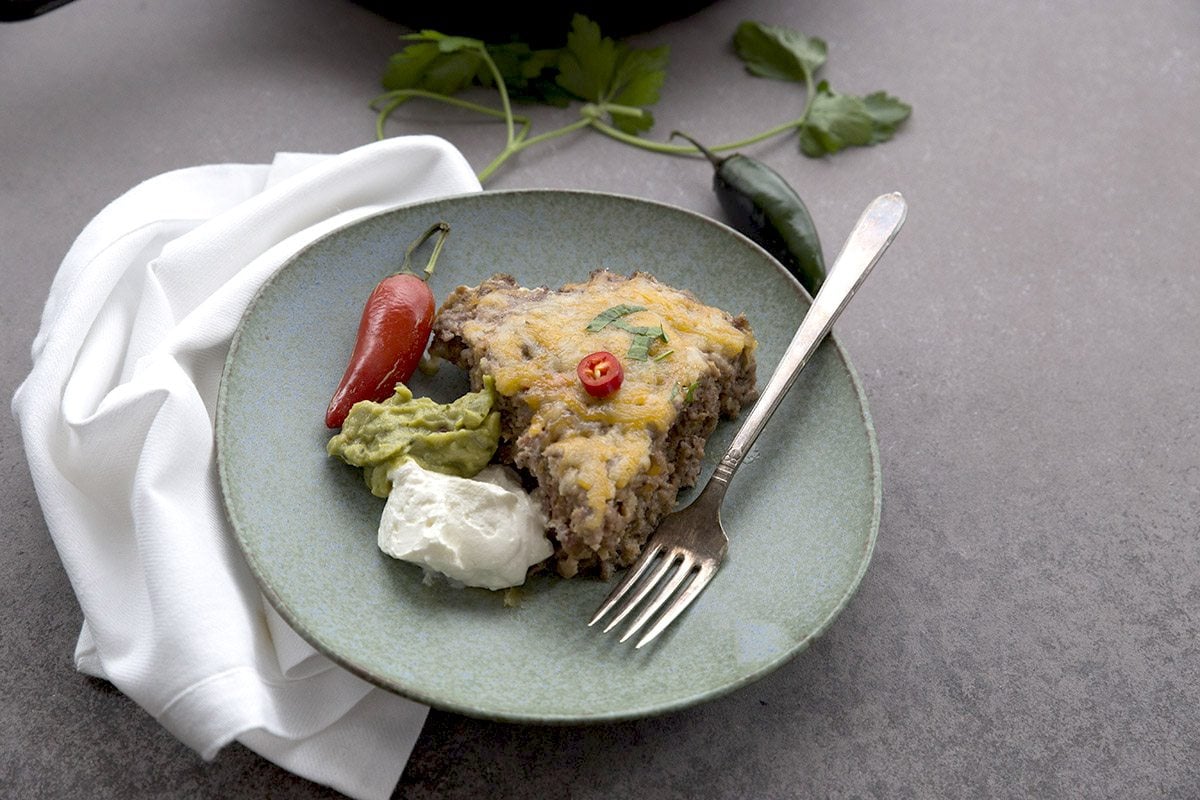 Cheddar Jalapeno Skillet Meatloaf Recipe - low carb and grain-free. 