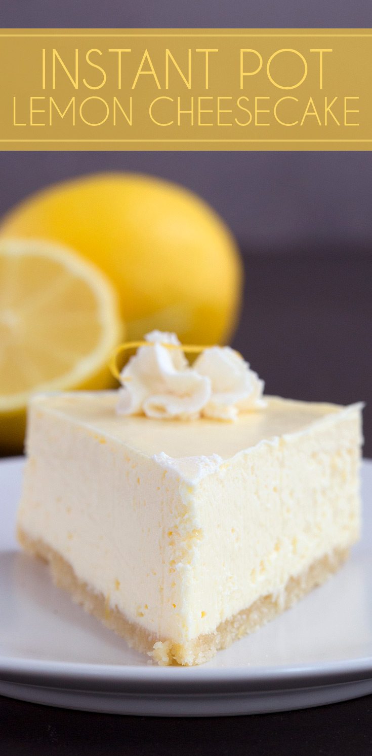 Keto Instant Pot Lemon Cheesecake | All Day I Dream About Food