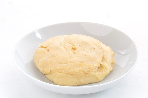 Versatile low carb dough made with mozzarella and almond flour. 