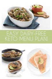 Easy Dairy-Free Keto Menu Plan - All Day I Dream About Food