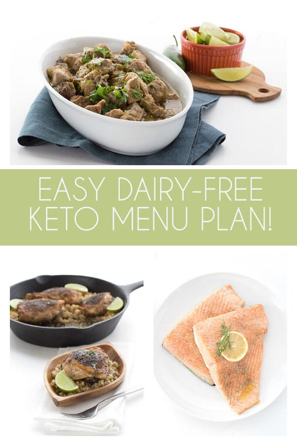 Easy Dairy-Free Keto Meal Plan