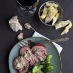 Artichoke Stuffed Flank Steak Recipe